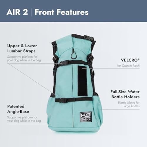 K9 Sport Sack Air Medium Dog Carrier Backpack, Summer Mint-3