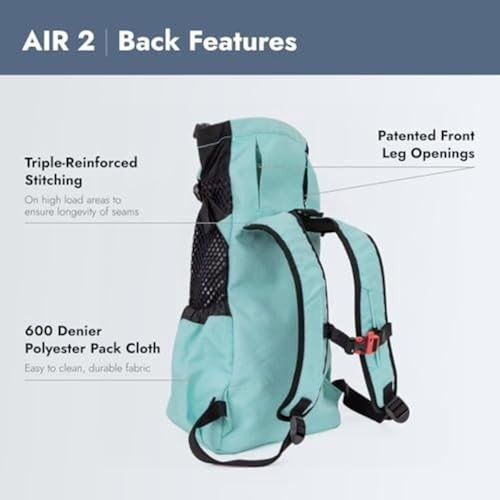 K9 Sport Sack Air Medium Dog Carrier Backpack, Summer Mint-4