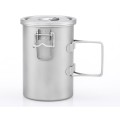 Keith 900ml Titanium Camping Pot, ultralight multifunctional cookware (Ti6300)