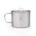 Keith Titanium Camping Pot 900ml with Lid and Folding Handle