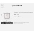 Keith Titanium Camping Pot 900ml with Lid and Folding Handle