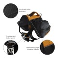 Kurgo Baxter Dog Backpack Hiking Pack, Lightweight, Reflective, Black/Orange