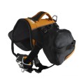 Kurgo Baxter Dog Backpack Hiking Pack, Lightweight, Reflective, Black/Orange