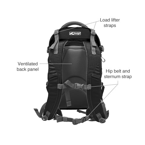 Kurgo G-Train Dog Carrier Backpack for Small Dogs up to 11kg, Black-4