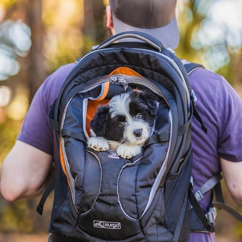 Kurgo G-Train Dog Carrier Backpack for Small Dogs up to 11kg, Black-6