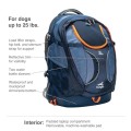 Kurgo G-Train Dog Carrier Backpack for Small Pets, Navy, Reduced Packaging