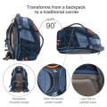 Kurgo G-Train Dog Carrier Backpack for Small Pets, Navy, Reduced Packaging