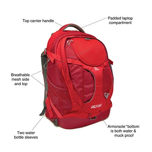 Kurgo G-Train Pack Carrier Backpack for Small Dogs and Cats, Red-2