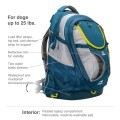 Kurgo G-Train Pack Carrier Backpack for Small Dogs and Cats, Blue