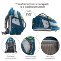 Kurgo G-Train Pack Carrier Backpack for Small Dogs and Cats, Blue
