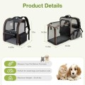 Lekesky XL Expandable Cat Carrier Backpack, Black