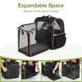 Lekesky XL Expandable Cat Carrier Backpack, Black