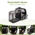 Lekesky Expandable Cat Carrier Backpack, Grey, XL