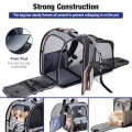 Lekesky Large Expandable Cat Carrier Backpack, Striped, XL
