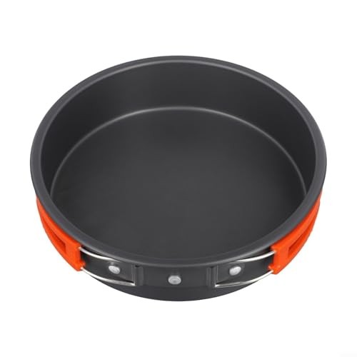 Drhomeam Lightweight Non-Stick Camping Frying Pan with Foldable Handle, Medium-8