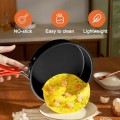 Drhomeam Lightweight Non-Stick Camping Frying Pan with Foldable Handle, Small