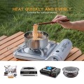 Lixada 4-Piece Stainless Steel Camping Cookware Set
