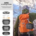 Lixada 10-Piece Camping Cookware Set with Non-Stick Pots, Frying Pan and Mesh Bag