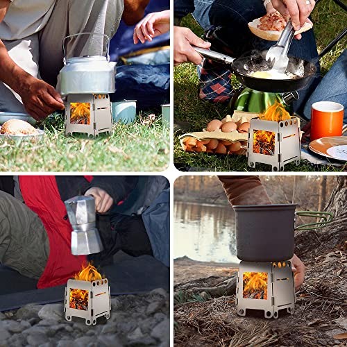 Lixada Titanium Folding Portable Camping Stove-2