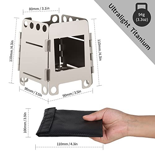 Lixada Titanium Folding Portable Camping Stove-7