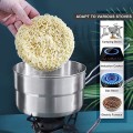 Lixada 1.5 L Stainless Steel Camping Pot with Storage Bag