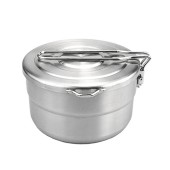 Lixada 1.5 L Stainless Steel Camping Pot with Storage Bag