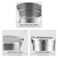 Lixada 1.5 L Stainless Steel Camping Pot with Storage Bag