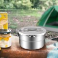Lixada 1.5 L Stainless Steel Camping Pot with Storage Bag