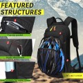LOCAL LION Hydration Backpack with 2L Water Bladder, Rain Cover and Helmet Cover