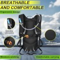 LOCAL LION Hydration Backpack with 2L Water Bladder, Rain Cover and Helmet Cover