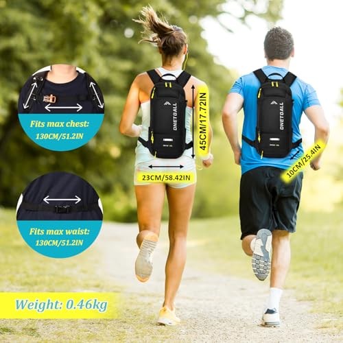 LOCAL LION Hydration Backpack with 2L Water Bladder, Rain Cover and Helmet Cover-4