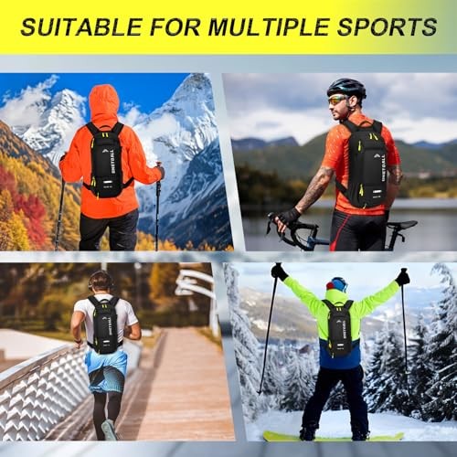 LOCAL LION Hydration Backpack with 2L Water Bladder, Rain Cover and Helmet Cover-8