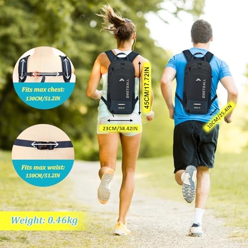 LOCAL LION Hydration Backpack with Raincover and Helmet Cover, Lightweight MTB Cycling Bag-4