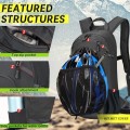 LOCAL LION Hydration Backpack with 2L Bladder, Rain Cover and Helmet Cover