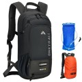 LOCAL LION Hydration Backpack with 2L Bladder, Rain Cover and Helmet Cover