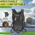 LOCAL LION Hydration Backpack with 2L Bladder, Rain Cover and Helmet Cover
