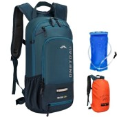 LOCAL LION Hydration Backpack with 2L Bladder, Rain Cover and Helmet Cover