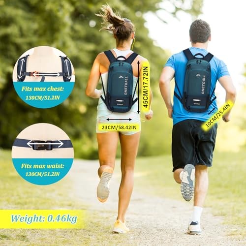 LOCAL LION Hydration Backpack with 2L Bladder, Rain Cover and Helmet Cover-4