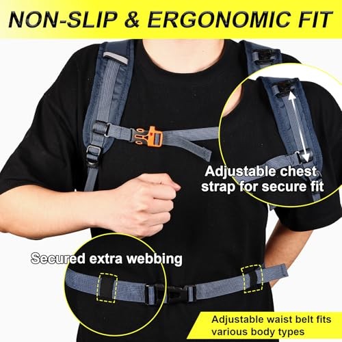 LOCAL LION Hydration Backpack with 2L Bladder, Rain Cover and Helmet Cover-9