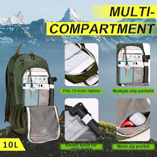 LOCAL LION Hydration Backpack with 2L Bladder, Rain Cover and Helmet Cover-2