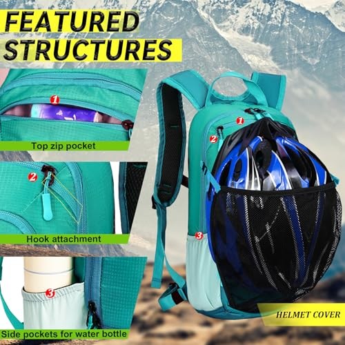 LOCAL LION Hydration Backpack with Raincover and Helmet Cover-4