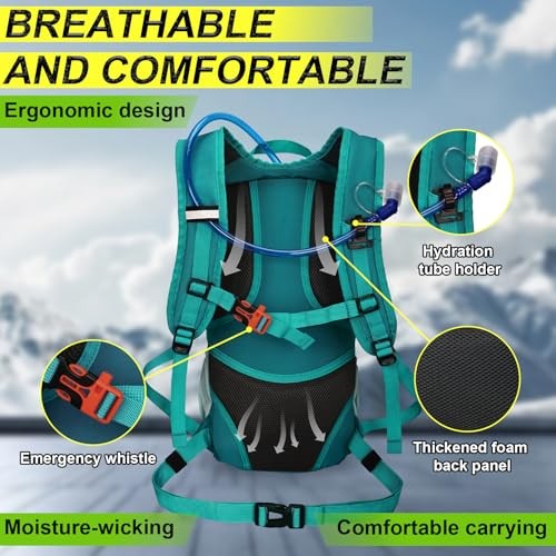 LOCAL LION Hydration Backpack with Raincover and Helmet Cover-5