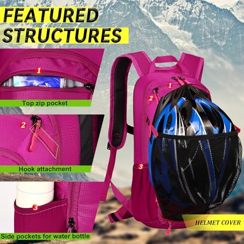 LOCAL LION Hydration Backpack with Raincover and Helmet Cover-4