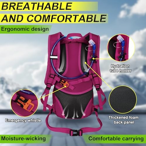 LOCAL LION Hydration Backpack with Raincover and Helmet Cover-5