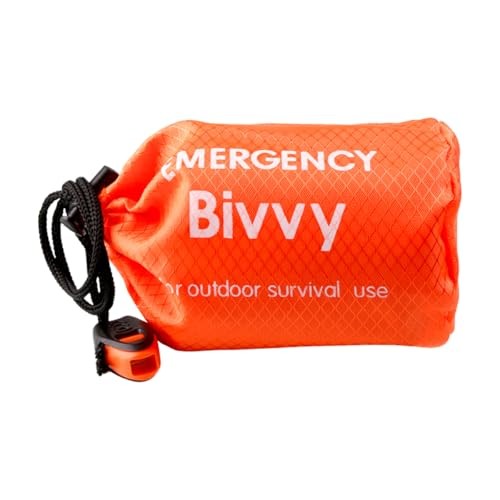 Lotsdonxia Emergency Survival Sleeping Bag Thermal Bivvy Bag, Orange