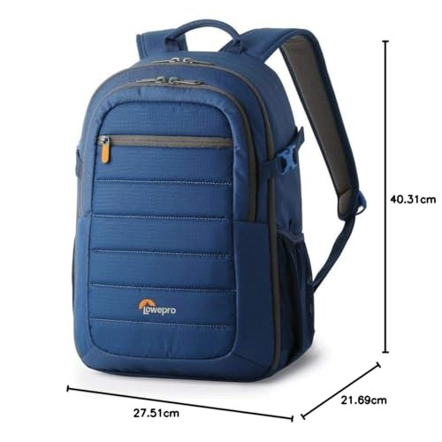 Lowepro Tahoe 150 Camera Backpack, Blue, for DSLR with lens, extra lens and 10 inch tablet-1