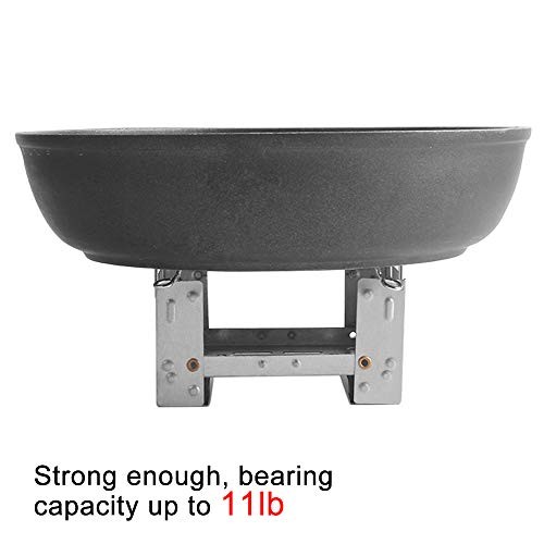 lvifloae Folding Solid Alcohol Stove Stand Burner for Camping and Outdoor Cooking-2