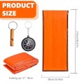 Makoto Nobu Emergency Sleeping Bag Bivvy Bag with Whistle and Compass