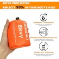 Makoto Nobu Emergency Sleeping Bag Bivvy Bag with Whistle and Compass