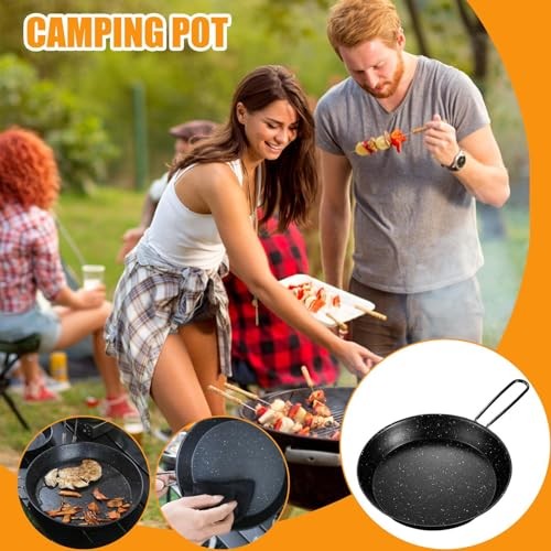 Manolyee 7.87-inch camping frying pan with folding handle-8